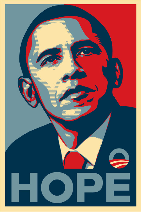 HOPE. Barack Obama. By Shepard Fairey.